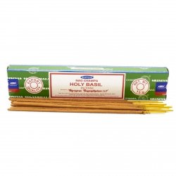 Święta Bazylia Kadzidełka Aromatyczne - Holy Basil Satya, 15g