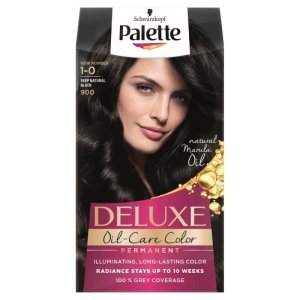 Palette Deluxe Farba do włosów permanentna nr 1-0 (900) Głęboka Naturalna Czerń 