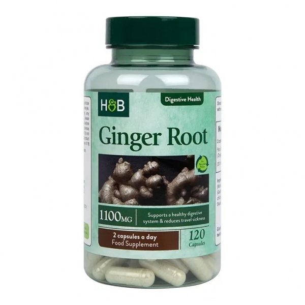 Ginger Root, Holland &amp; Barrett, 120 kapsułek