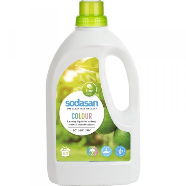 Ekologiczny płyn do prania Color, Limonkowy, Sodasan, 1500ml