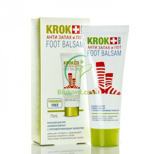 Foot Balm KROK MED &quot;Anti-smell And Sweat&quot;, 75 ml