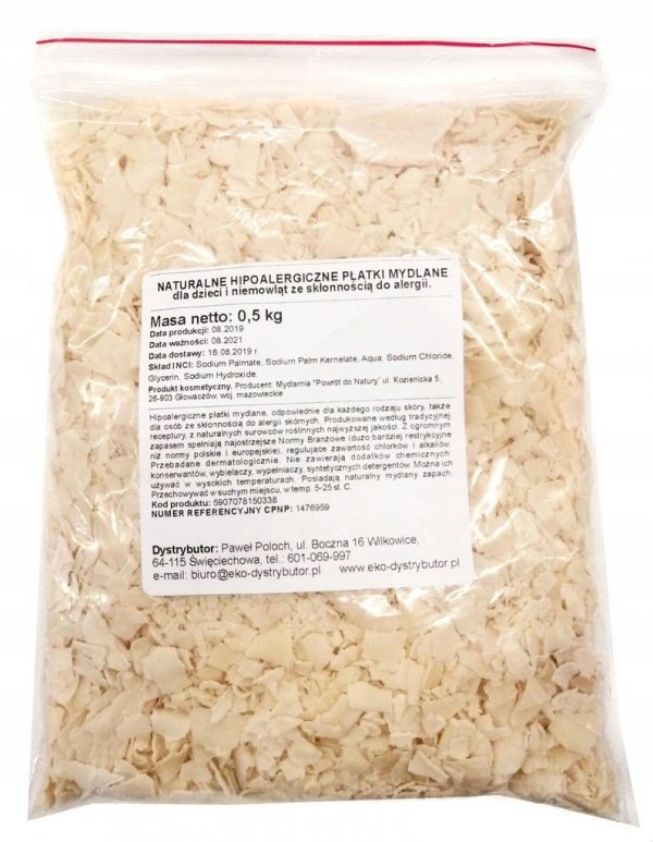 Natural Soap Flakes, Delfin VEGE, 0.5 kg