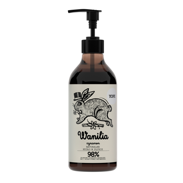 Vanilla &amp; Cinnamon Natural Moisturising Liquid Soap, Yope, 500ml