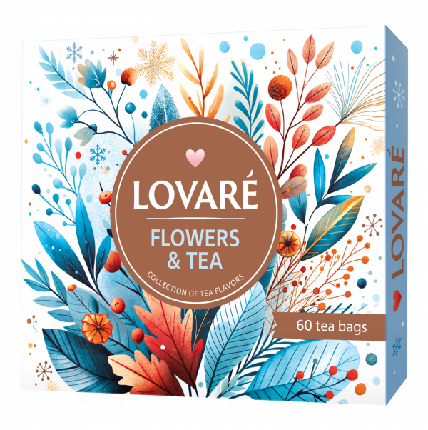 LOVARE Zestaw Herbat  FLOWERS&amp;TEA, 12rodzajów po 5szt.