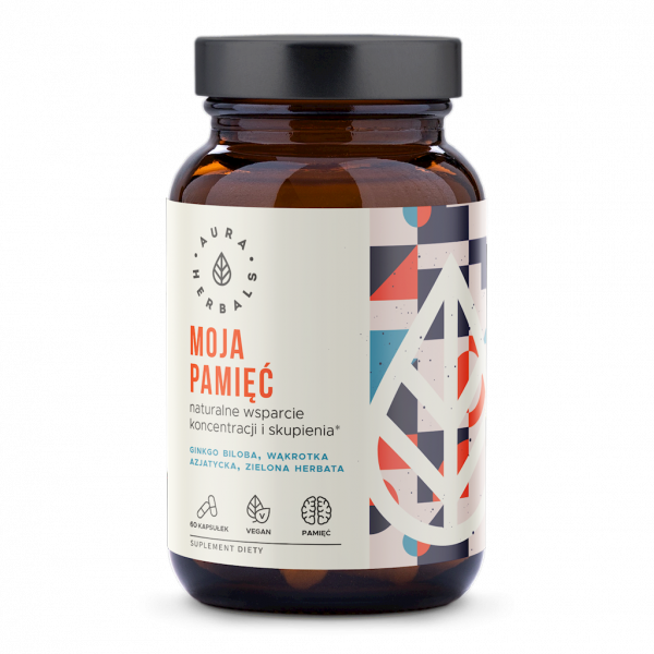 Moja Pamięć, Koncentracja i Skupienie, Aura Herbals, 60 kapsułek
