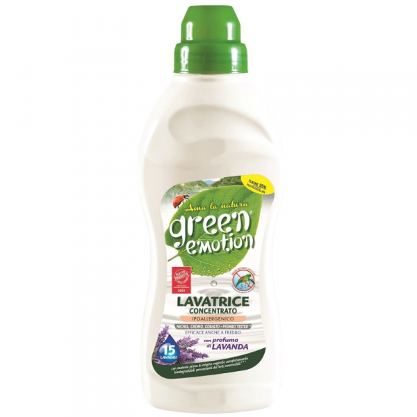 Skoncentrowany płyn do prania, hipoalergiczny, LAWENDA, Ecolabel, Green Emotion, 750ml