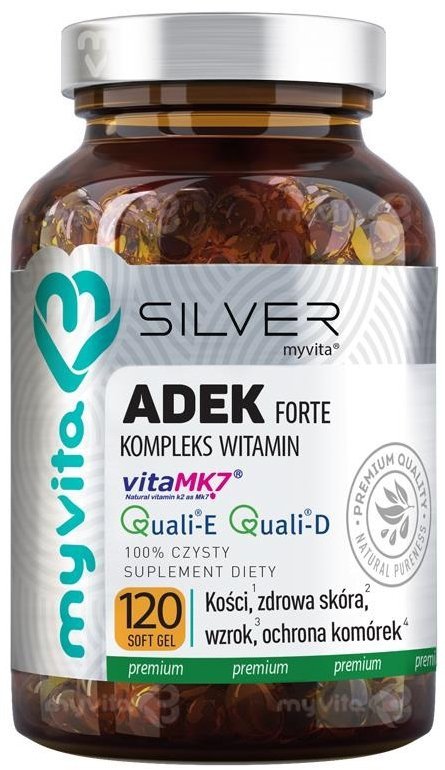 Vitamins ADEK FORTE, SILVER PURE 100%, Myvita