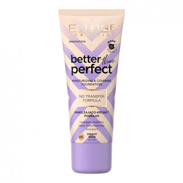 Eveline Better Than Perfect Podkład nawilżająco-kryjący nr 05 Creamy Beige 30ml