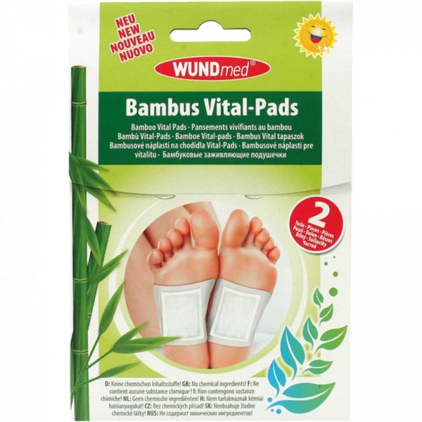 Plastry Oczyszczające na Stopy Bambusowe, Vital pads, 2 szt