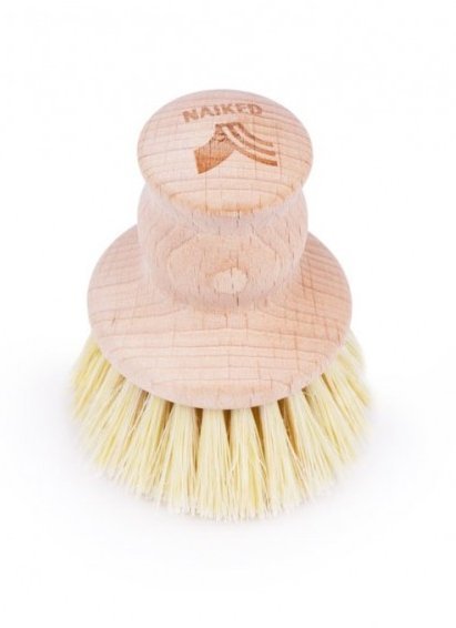 Dishwashing Brush, Agave Bristles, NAKED