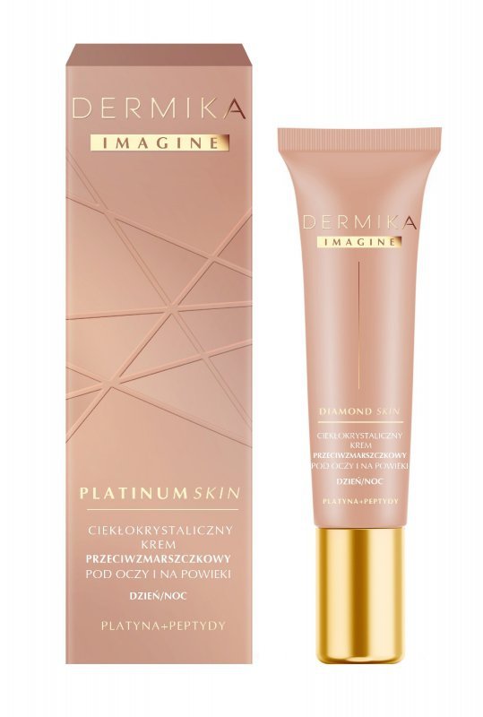 Dermika Imagine Platinum Skin Ciekłokrystaliczny Krem przeciwzmarszczkowy pod oczy i na powieki na dzień i noc 15ml