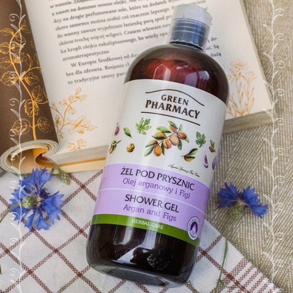 Shower Gel Argan and Figs, Green Pharmacy