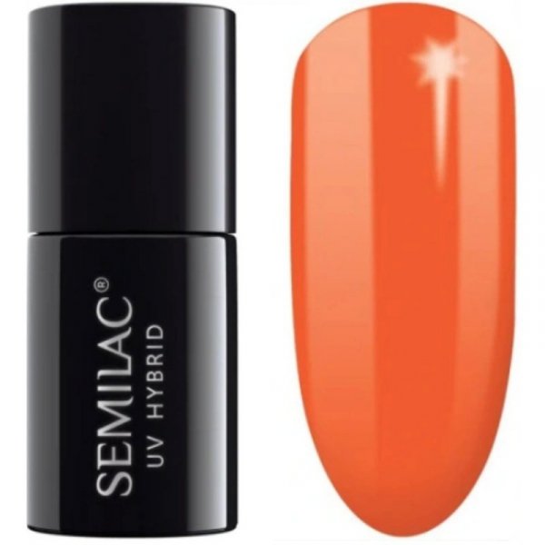 SEMILAC Lakier hybrydowy 045 Electric Orange 7 ml