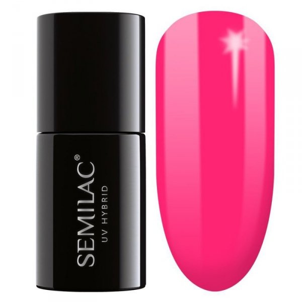 SEMILAC Lakier hybrydowy 517 Neon Pink 7 ml