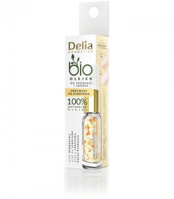 DELIA Bio Olejek do paznokci i skórek - odżywczy po hybrydzie 10 ml