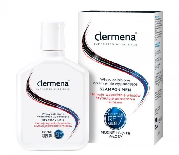 Dermena Supported By Science Men Szampon hamujący wypadanie włosów  200ml