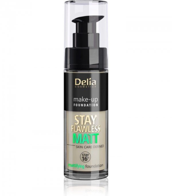 Delia Cosmetics Stay Flawless Matt Podkład matujący 16H nr 404 Cashmere 30ml