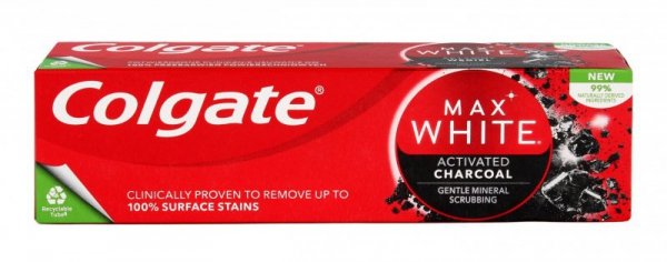 Colgate Pasta do zębów Max White Charcoal  75ml