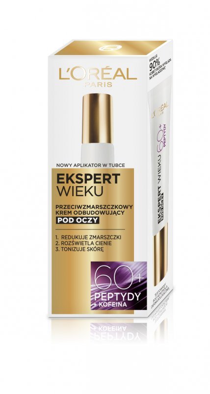 LOREAL Ekspert Wieku 60+ Przeciwzmarszczkowy Krem odbudowujący pod oczy  15 ml