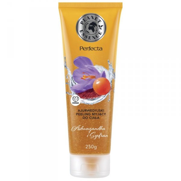 Perfecta Planet Essence Ajurwedyjski Peeling myjący do ciała - Ashwagandha i Szafran 250g
