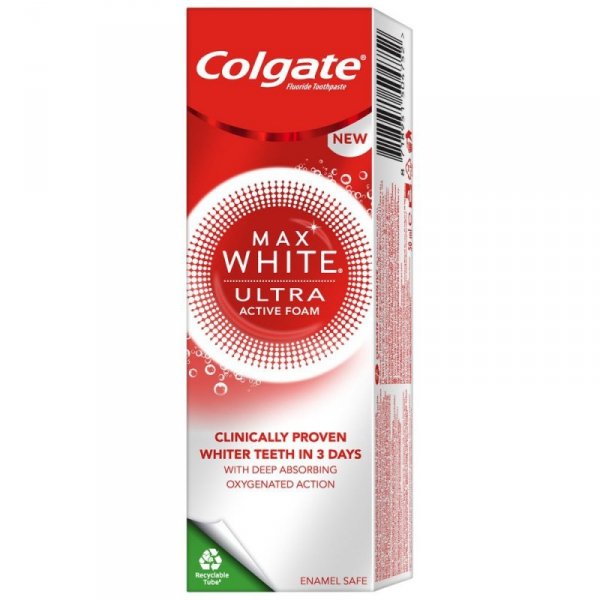 Colgate Pasta do zębów Max White - Ultra Active Foam 50ml