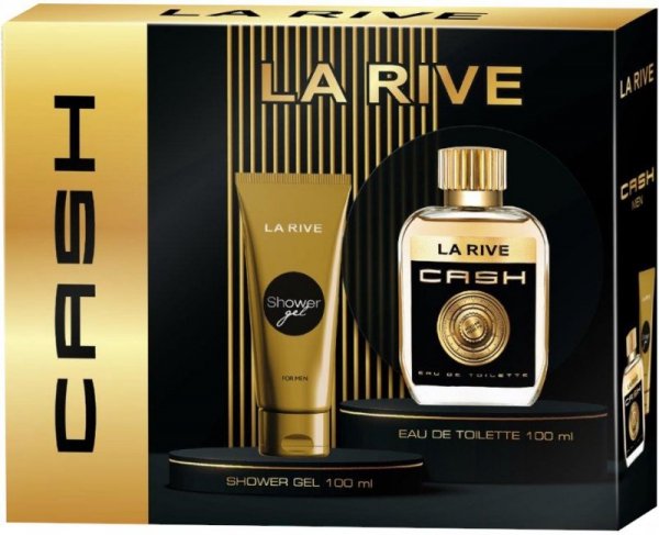 LA RIVE Zestaw prezentowy Cash For Man (Woda toaletowa 100 ml + Żel pod prysznic 100 ml)