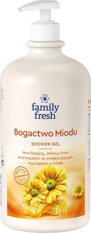 SORAYA Żele pod prysznic Family Fresh BOGACTWO MIODU z pompką 1000ml