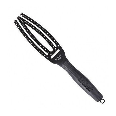 OLIVIA GARDEN Fingerbrush Combo Szczotka do rozczesywania włosów Small Black 1szt