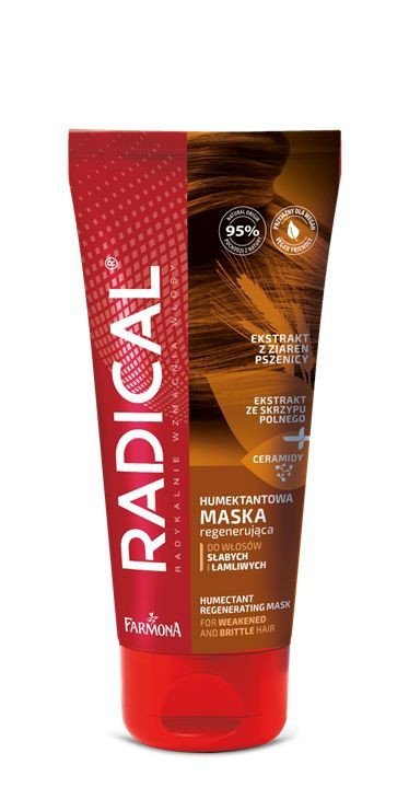 RADICAL Humektantowa maska regenerująca do włosów słabych i łamliwych 100 ml