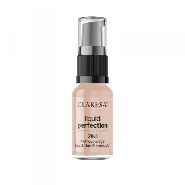 CLARESA Korektor i Podkład kryjący w płynie 2in1 Liquid Perfection nr 104 Nude  18g