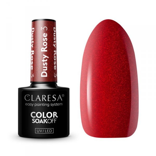 CLARESA Lakier hybrydowy Dusty Rose nr 3  5g
