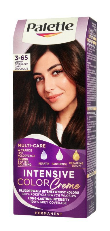 Palette Intensive Color Creme Multi Care Krem koloryzujący nr 3-65 (W2) - ciemna czekolada  1op.