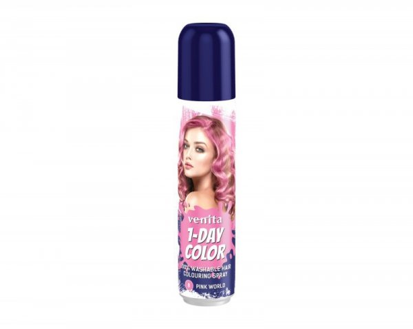 VENITA 1- Day Color Spray koloryzujący do włosów - nr 8 Pink World (różowy) 50ml