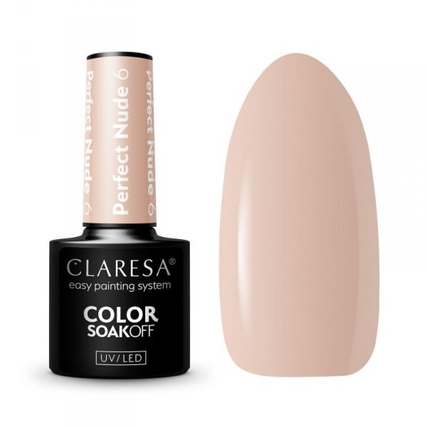 CLARESA Lakier hybrydowy Perfect Nude nr 6  5g