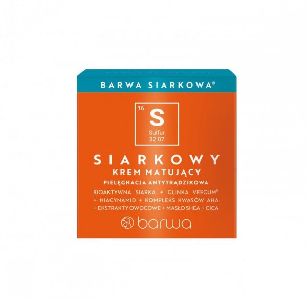 BARWA Siarkowa Krem matujący do twarzy 50 ml