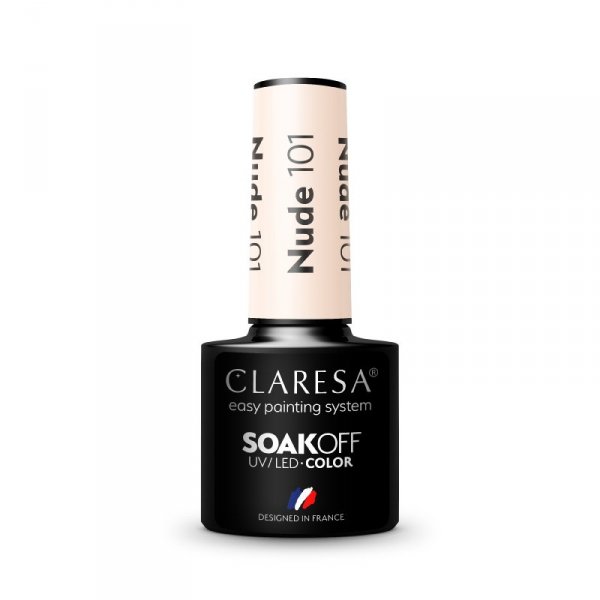 CLARESA Lakier hybrydowy Nude nr 101  5g