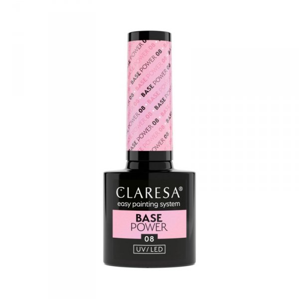 CLARESA Base Power Baza kauczukowa do paznokci UV/LED 08  5g