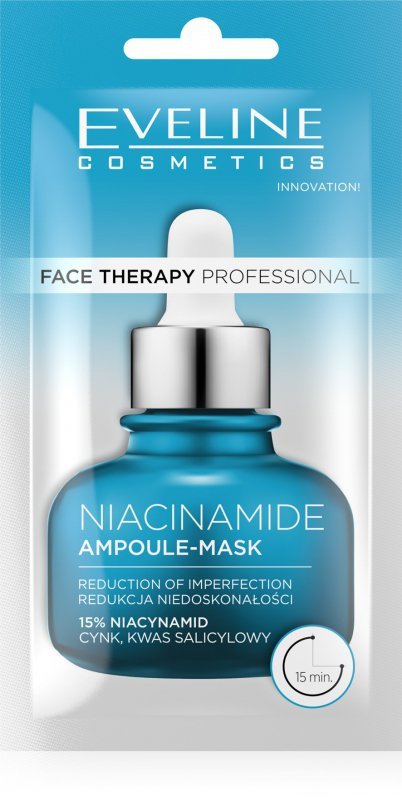 EVELINE Face Therapy Professional Maska-ampułka redukująca niedoskonałości z Niacynamidem  8 ml
