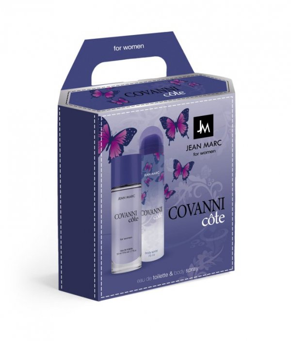 JEAN MARC Covanni Cote Zestaw prezentowy damski - Woda toaletowa 50 ml + Dezodorant spray 75 ml