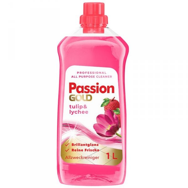 PASSION GOLD Uniwersalny płyn do mycia podłóg Tulipan i Liczi 1 L