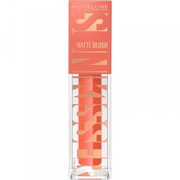 MAYBELLINE Sunkisser Hazy Matte Róż Róż do policzków w płynie, 34 Peachy Quench 4,7 ml
