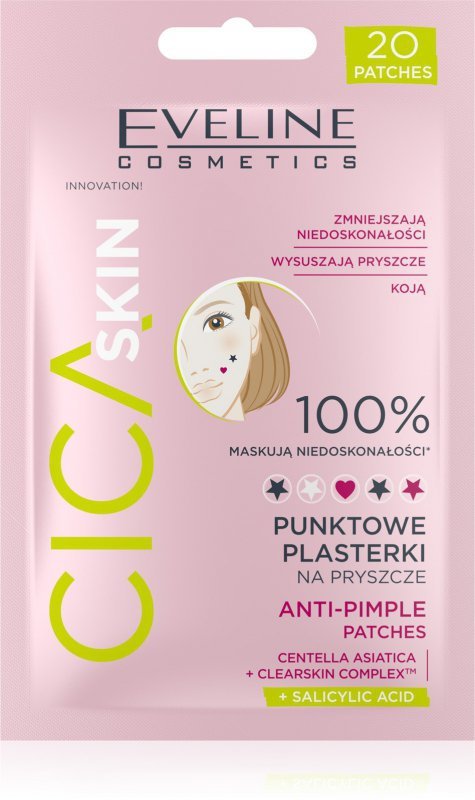EVELINE CICA SKIN Plasterki punktowe na pryszcze 20sz