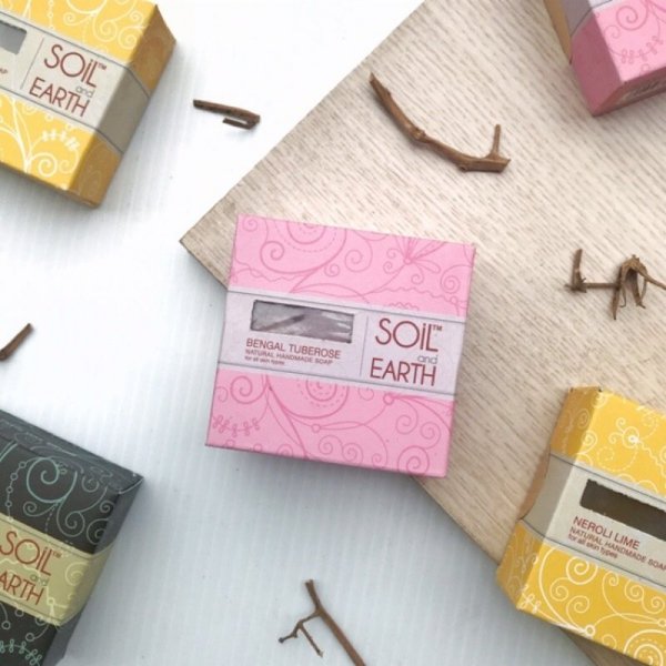 Tuberose Bengal Natural Soap, Soil &amp; Earth