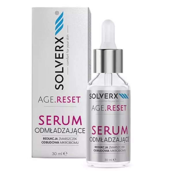 SOLVERX Age.Reset Serum odmładzające - Redukcja Zmarszczek & Odbudowa Mikrobiomu 30ml