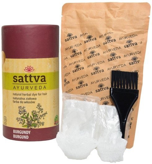Henna Burgundy, Naturalna Farba do Włosów, 150g, Sattva