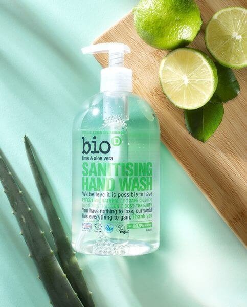 Bio-D Lime &amp; Aloe Vera Cleansing Hand Wash – 500ml
