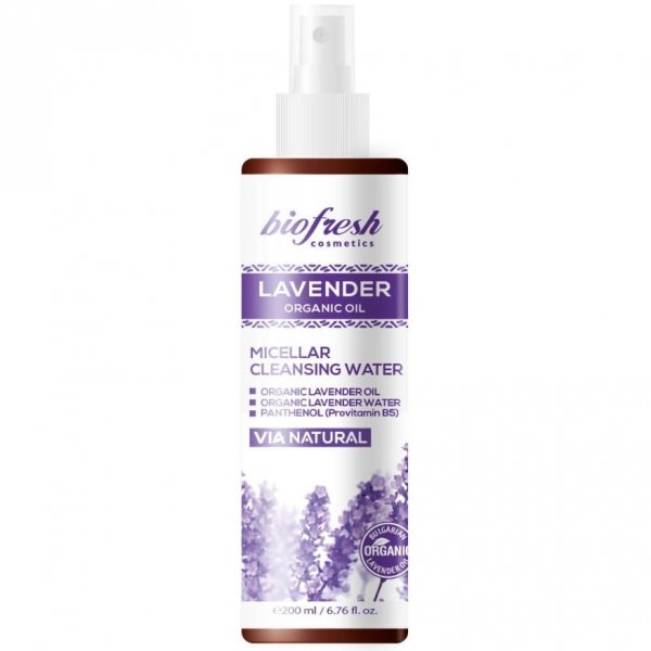 Oczyszczający Płyn Micelarny Organiczna Lawenda, Biofresh, 200ml