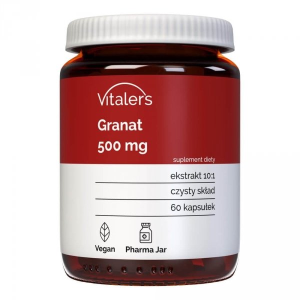 Pomegranate (Granat) 500 mg, Vitaler's, 60 kapsułek