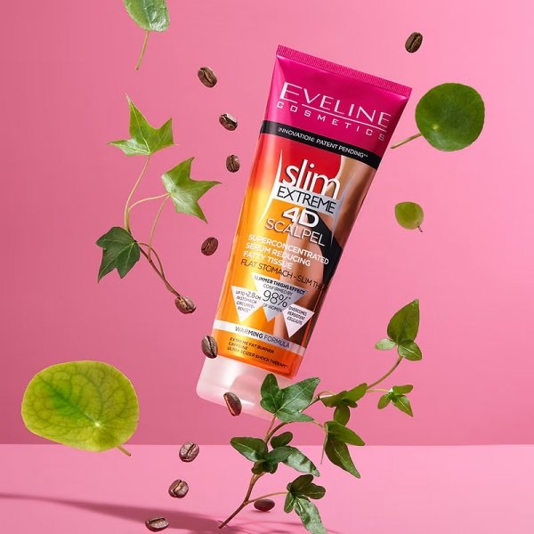 Superskoncentrowane Serum redukujące tkankę tłuszczową, Eveline 4D slim EXTREME Scalpel, 250ml