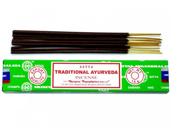 Traditional Ayurveda Incense, Satya, 15g